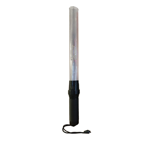 TRAFFIC BATON LIGHT WITH BATTERY 52CM - WHITE