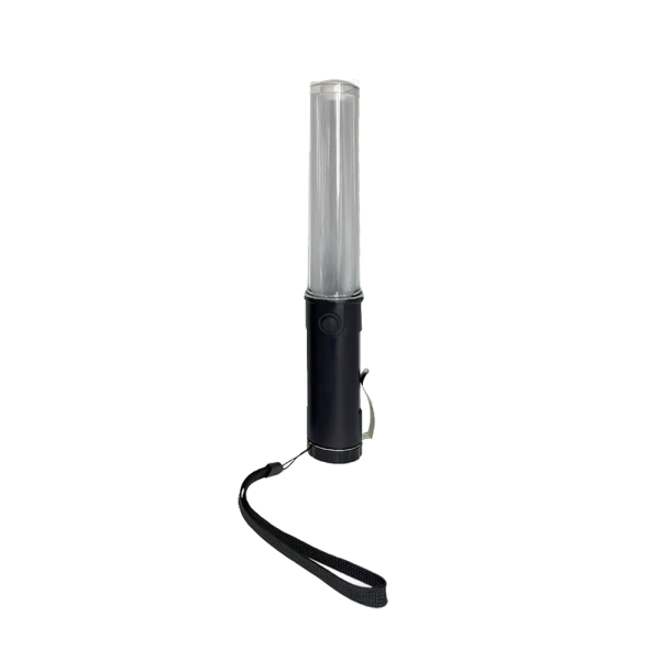 TRAFFIC BATON LIGHT WITH BATTERY MAGNETIC 27CM - WHITE