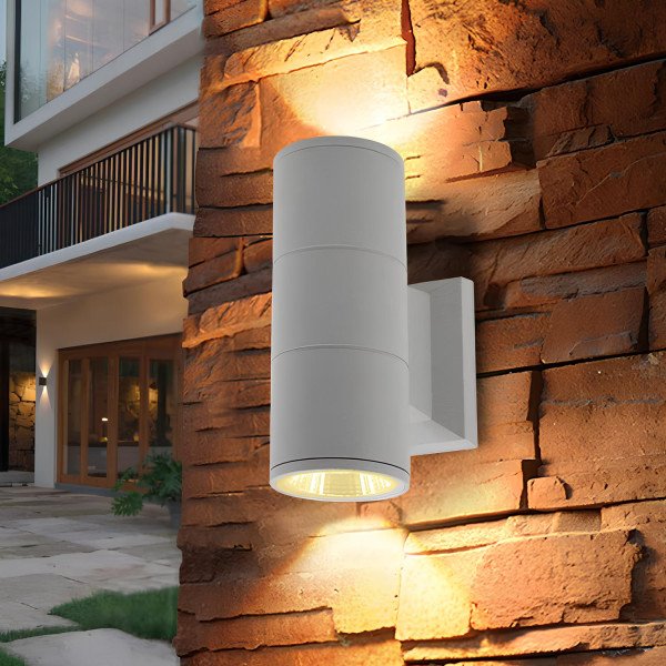 OUTDOOR WALL LAMP-WHITE BODY-2XGU10