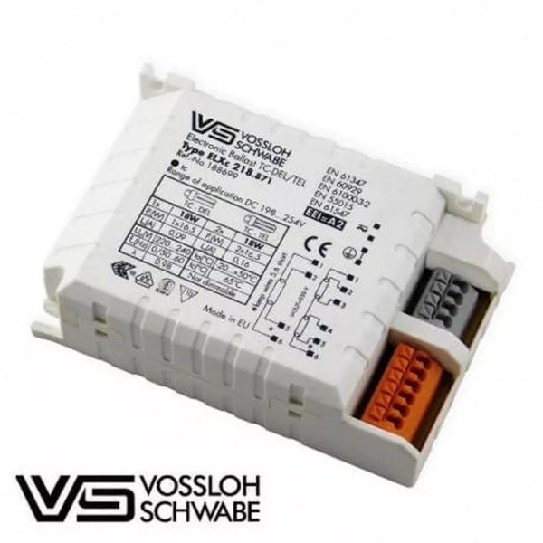VOSSLOH SCHWABE ELECTRONIC BALLAST TC-DEL/TEL ELXc 218.871
