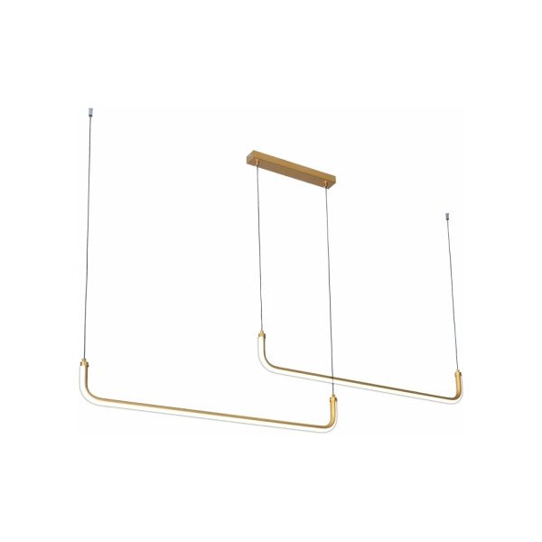 LED Pendant Light 2*30W Golden Body with 3Color Light
