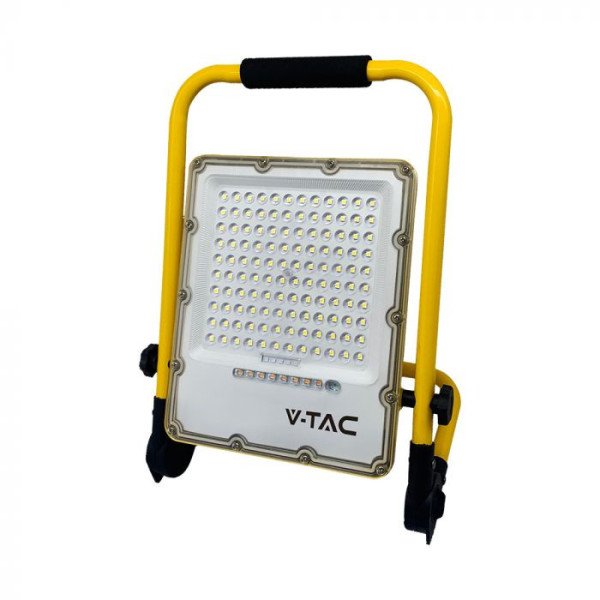 V-TAC LED RECHARGEABLE FLOOD LIGHT-100WATTS-WHITE
