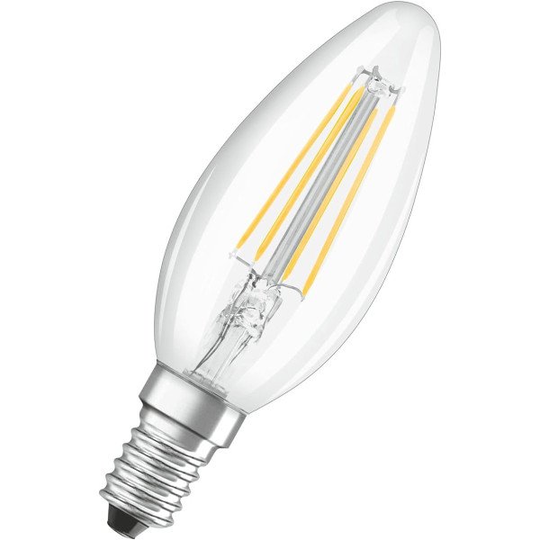 E14 Dimmable LED Filament Candle Lamp 4W 2700K