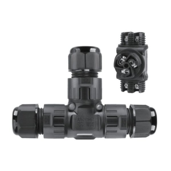 EW-M25T 3-WAY IP68 WATERPROOF CONNECTOR 3-PIN T TYPE