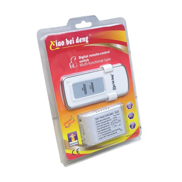 220V 1-Way Digital Remote Controller Switch for Lighting
