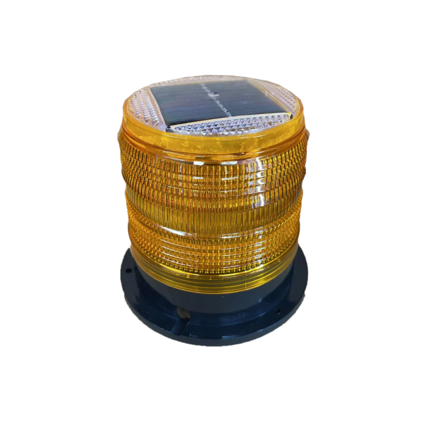 SOLAR LED BEACON LIGHT - YELLOW
