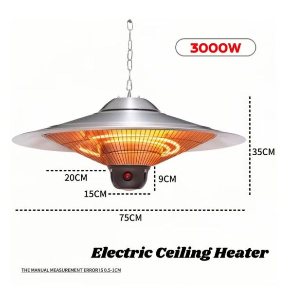 TAIYUAN ELECTRIC CEILING HEATER 3000WATTS