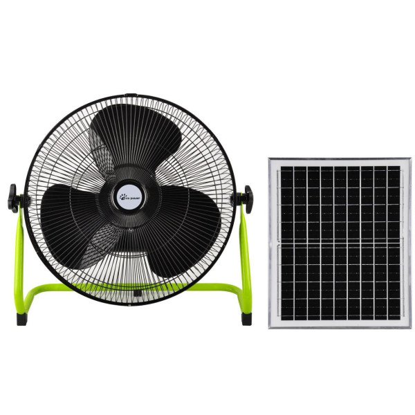 ECO 14" INCH FLOOR RECHARGEABLE SOLAR FAN