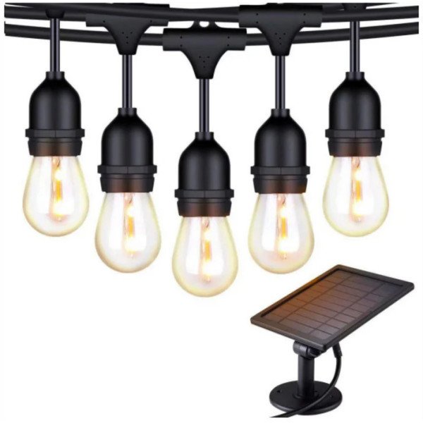 Waterproof LED Solar Powered String Lights With 10Bulbs 5Meter