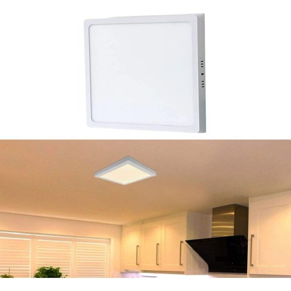 Surface LED Panel Light 30Watt - Square - Warm white
