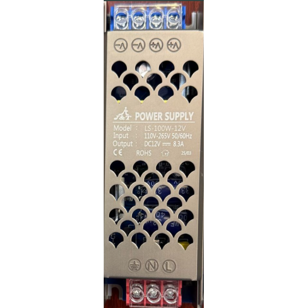 J&T 12V LED POWER SUPPLY 100W