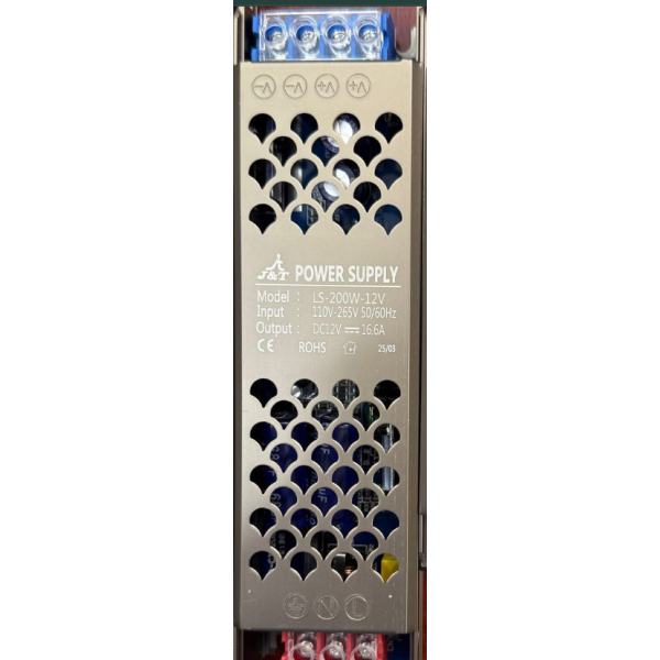 J&T 12V LED POWER SUPPLY 200W