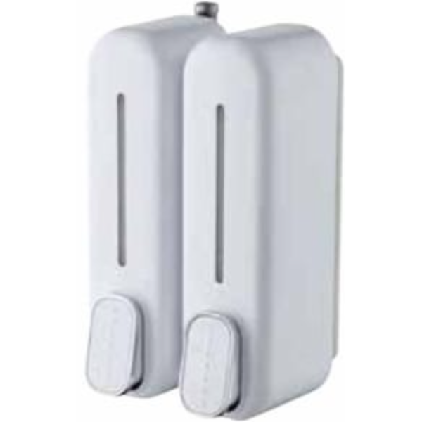 SIENA SOAP DISPENSER 350ML WHITE DOUBLE