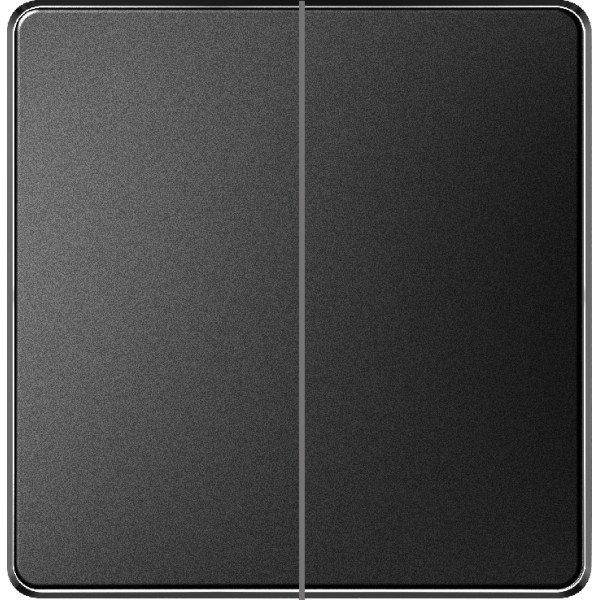 2 GANG 2 WAY PLATE SWITCH - BLACK