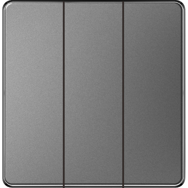 V-Max 3 GANG 2 WAY PLATE SWITCH - GRAY
