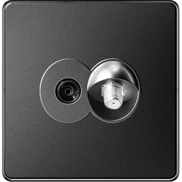 V-Max SATELLITE SOCKET - BLACK