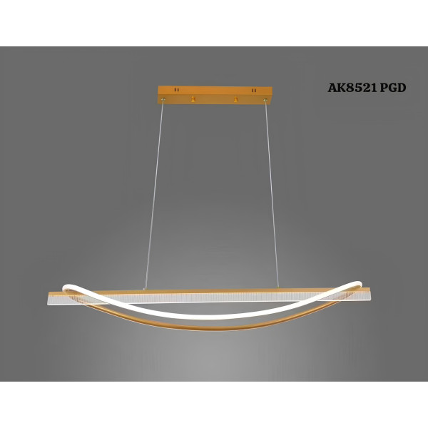 100CM Modern LED Pendant Light 60W Gold Body 3 Color