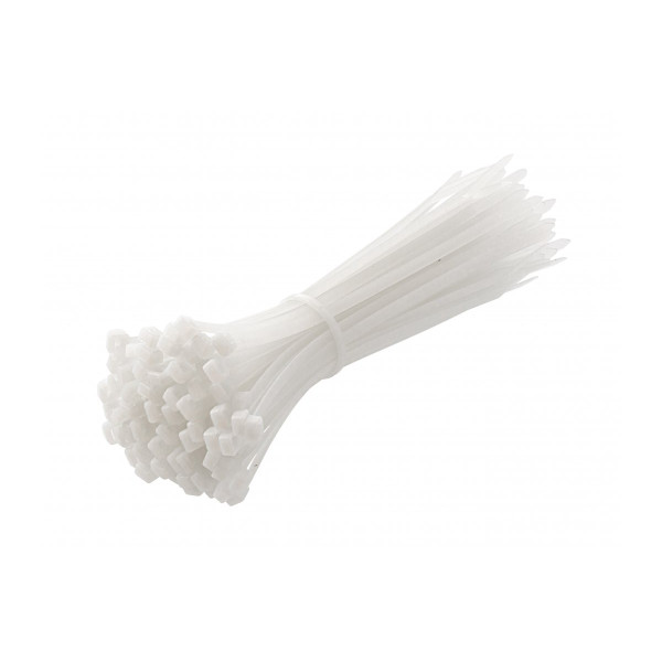 BOLTON CABLE TIE IN WHITE COLOR 200X4.8MM - 100PCS