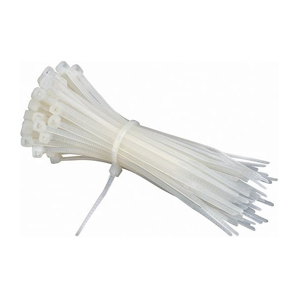 BOLTON CABLE TIE IN WHITE COLOR 150X3.6MM - 100PCS