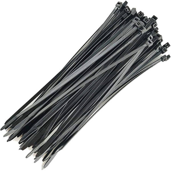 BOLTON CABLE TIE IN BLACK COLOR 400X4.8MM - 100PCS