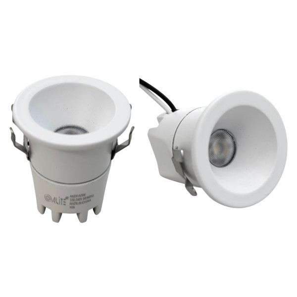 ALITE Mini Anti-Glare LED Spotlight White Body 5Watt Warm white