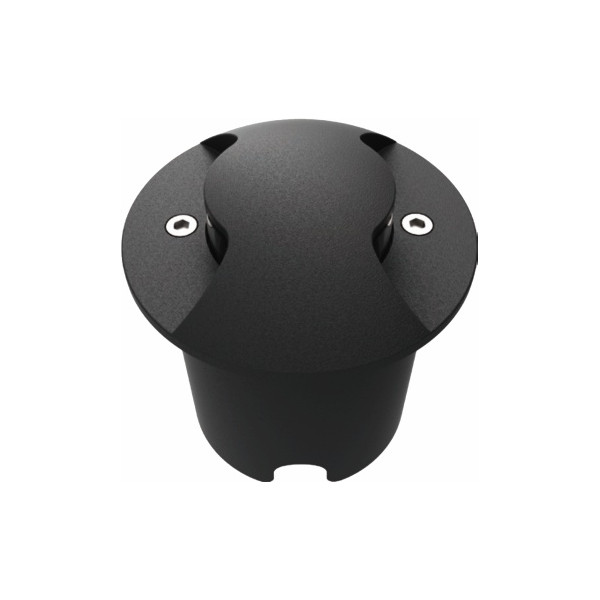 V-Max LED Underground Light - 2x1Watts - Black Body - Warm white