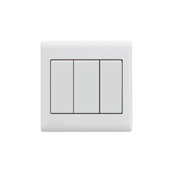 3 GANG 2 WAY SWITCH-IVORY SERIES