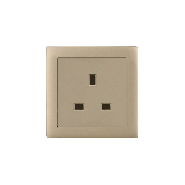 13A SOCKET-MATTE GOLDEN SERIES