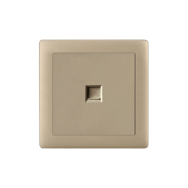 TELEPHONE SOCKET-MATTE GOLDEN SERIES
